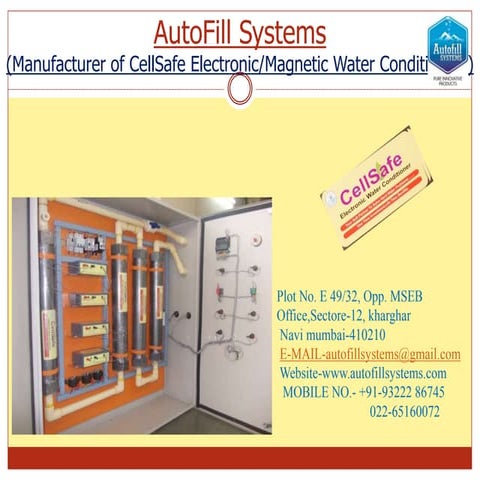 Physical Water Softener PPT on Concrete Industry 