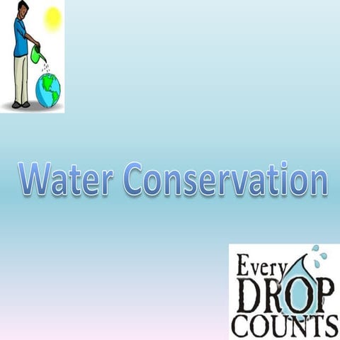 Water conservation by Sharanya