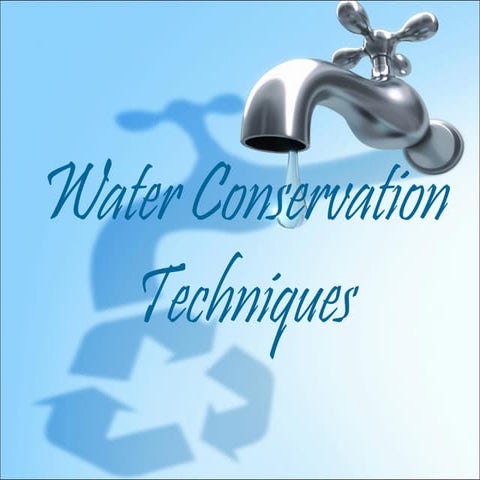 Water conservation new
