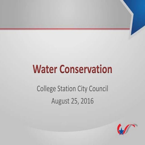 Water Conservation Efforts