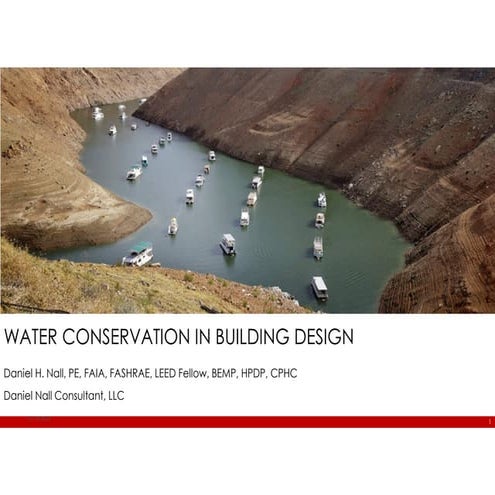 Water conservation in building systems design