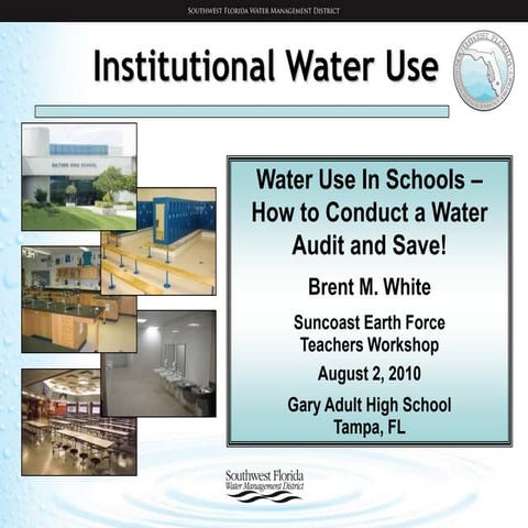 Water Conservation In Schools