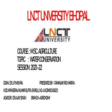 WATER CONSERVATION TANANJAY RICCHARIYA.pptx