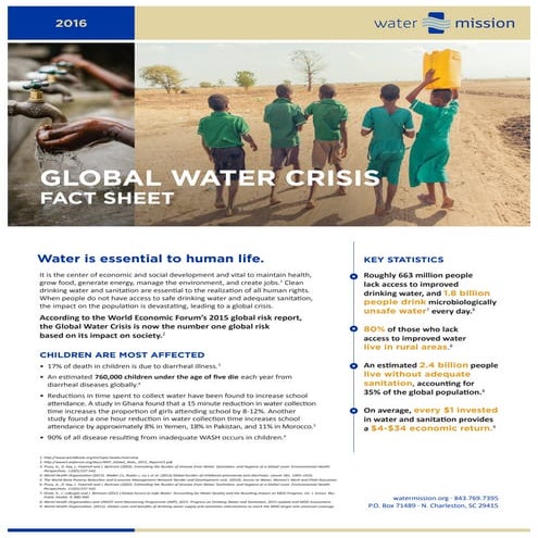 Promo Fact Sheet Global Water Crisis
