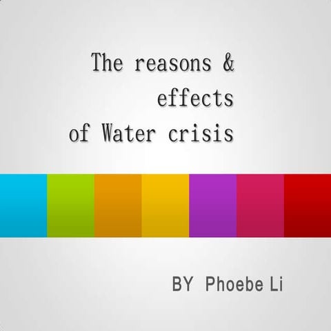 Water crisis n3.5