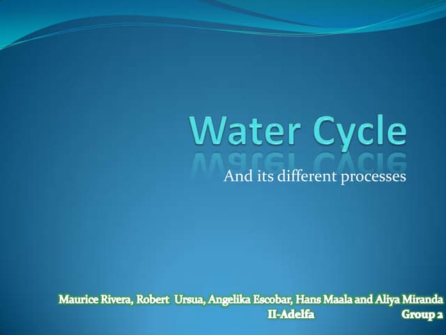 Water cycle