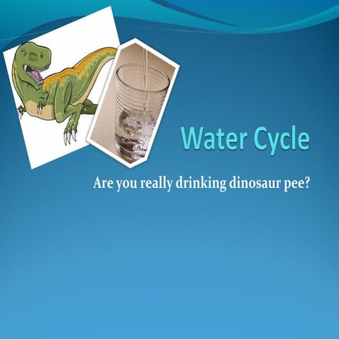 Water cycle - All the steps to the water cycle with a video at the end