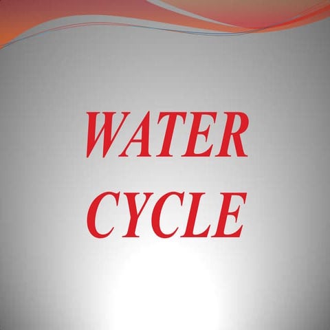 Water cycle final