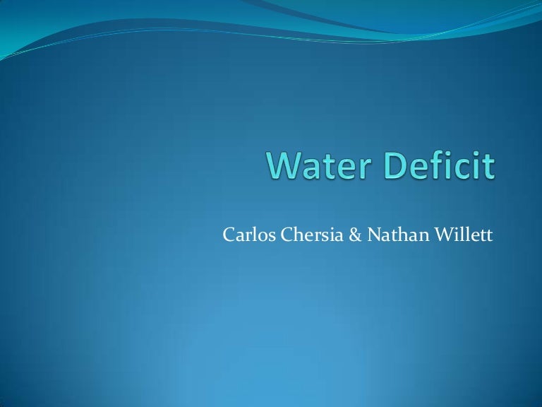 Water deficit
