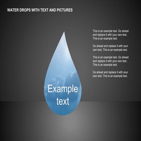 Water Drops Charts for PowerPoint