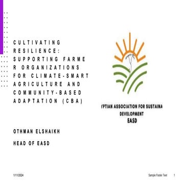 COMMUNITY-BASED ADAPTATION (CBA)​