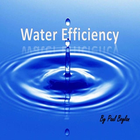 Water efficiency   paul boylan