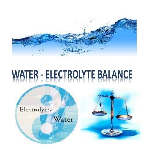 water electrolyte balance , homeostasis ppt