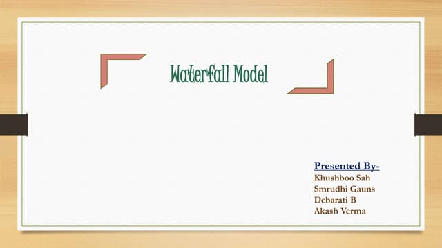Waterfall model