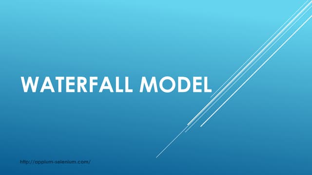 Waterfall model