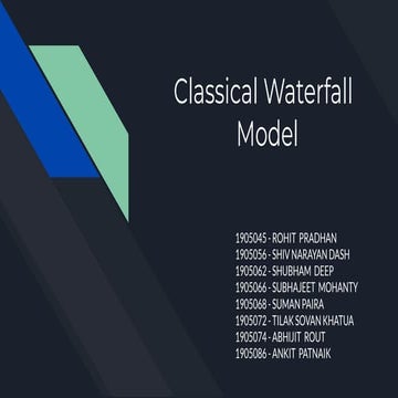 Waterfall model 