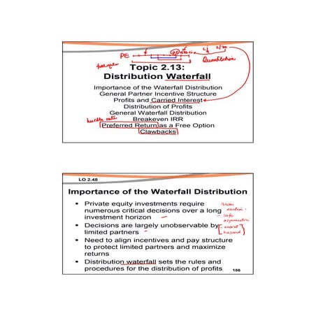 Private Equity Waterfall Notes