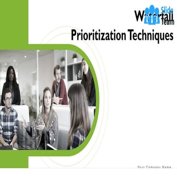 Waterfall Prioritization Techniques PowerPoint Presentation Slides