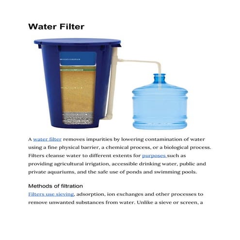 Water filter