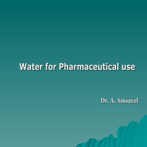 Water for ap is  amsavel