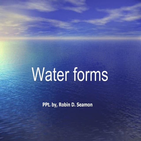 WaterForms of the Earth | DOCX