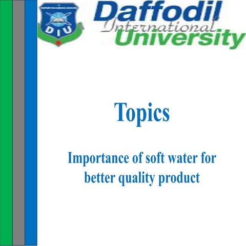 importence of soft water in textile industry