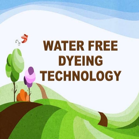 Water free dyeing technology