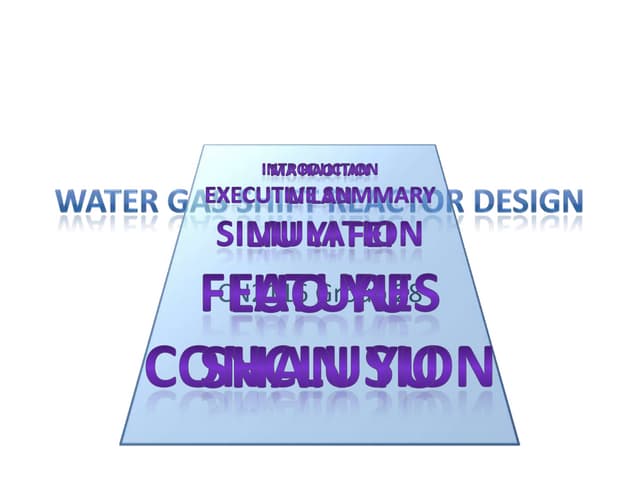 Water Gas Shift Reactor Design