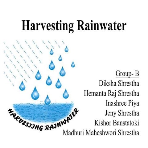 rainwater harvesting, Nepal