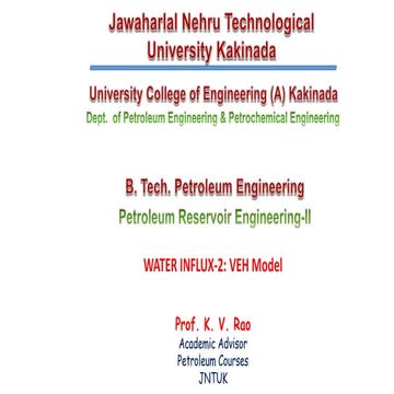 Water influx VEH Model.pptx