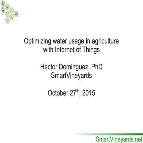 Water innovation and IoT technology