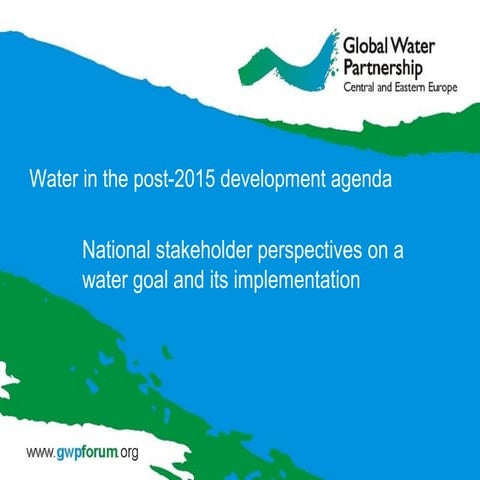 Water in the post-2015 development agenda