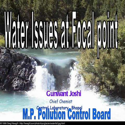 Water issues at focal point print