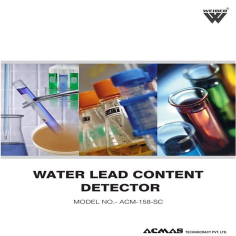 Water Lead Content Detector by ACMAS Technologies Pvt Ltd.