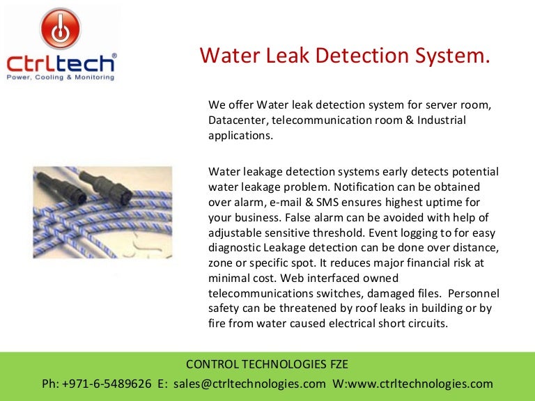 Water leak detection system in Dubai, Abu dhabi and UAE.