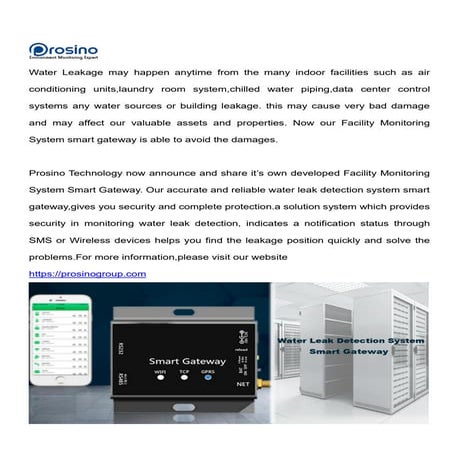 Water leak detection system smart gateway | PDF
