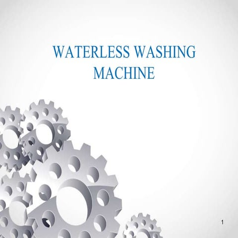 Waterless washing machine