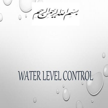 Water level control 01 | PPT
