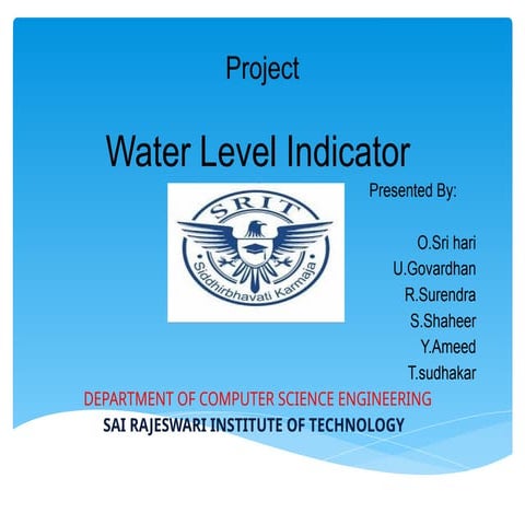 water level ppt.pptx for the students to | PPTX