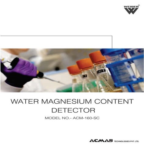 Water Magnesium Content Detector by ACMAS Technologies Pvt Ltd.