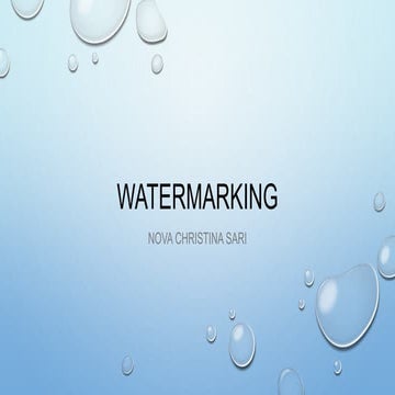 Watermarking
