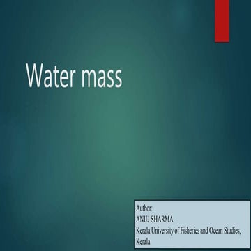 Water mass