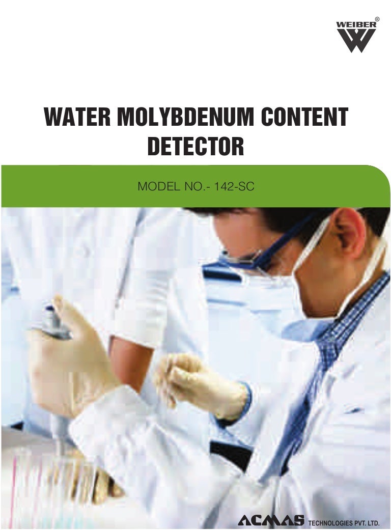 Water Molybdenum Content Detector by ACMAS Technologies Pvt Ltd.