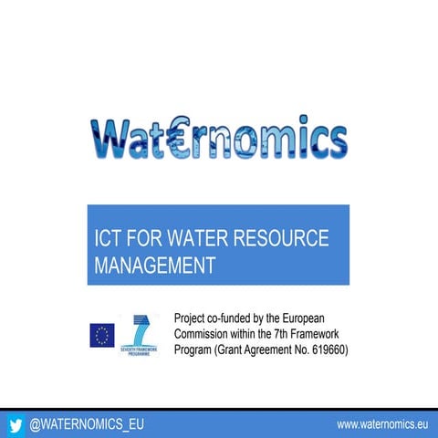 Waternomics - ICT for Water Resource Management - (Engineers Ireland West, NU...