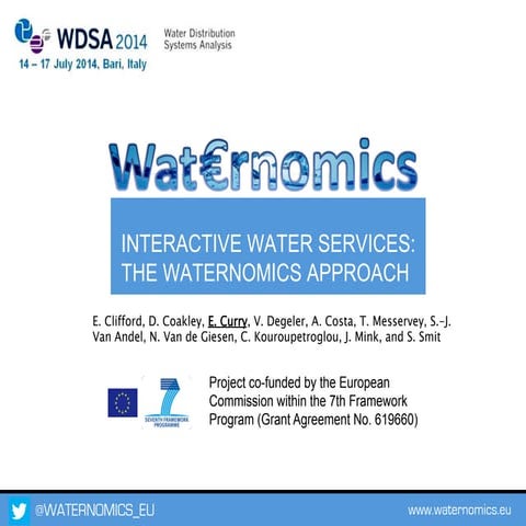 Interactive Water Services: The Waternomics Approach (WDSA 2014)