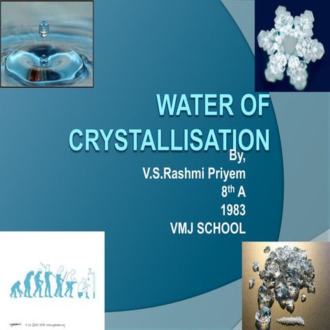 Water of Crystallisation