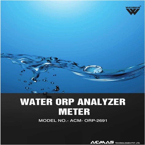 Water ORP Analyzer Meter by ACMAS Technologies Pvt Ltd.