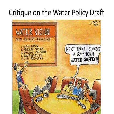 Water policy pranvendra