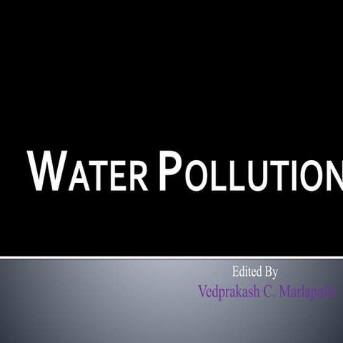 Water pollution