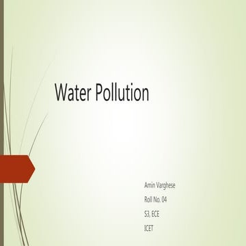 Water Pollution